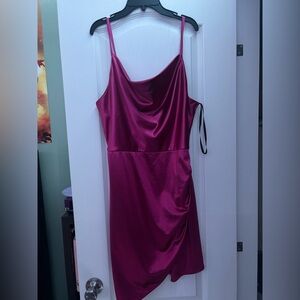 Pink silk homecoming dress!
